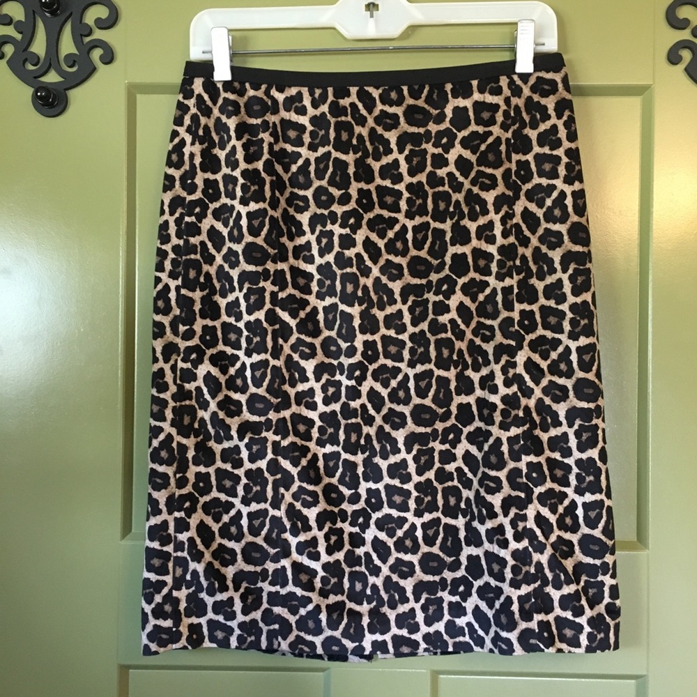 Liz Claiborne Micro Suede Animal Print Skirt